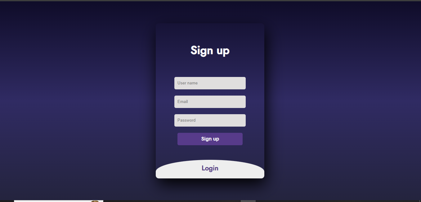 Login Page 